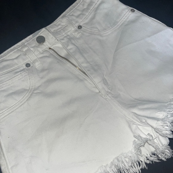 Abrand Pants - Abrand - white high relaxed short - size 6 / 24